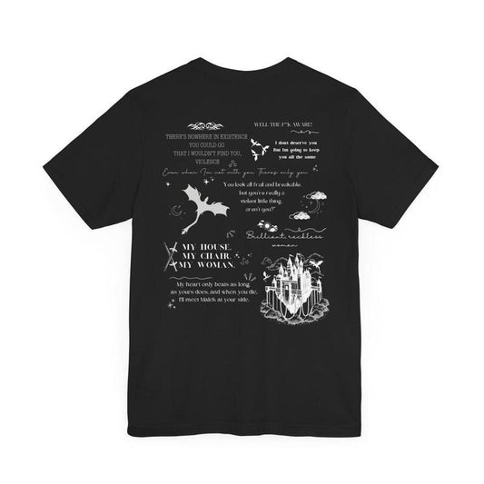 Unisex T-Shirt Xaden Riorson Wingleader Fourth Wing Dragon Riders 2 side shirt, Layer-Friendly, Works in Any Weather,...