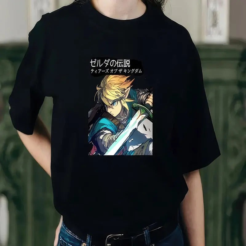 Unisex Tears of the Kingdom Illustrated Anime Manga Fans Cotton TShirt Hoodie, Sweatshirt | WearSparks.com