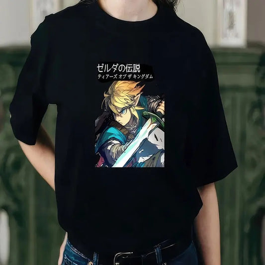 Unisex Tears of the Kingdom Illustrated Anime Manga Fans Cotton TShirt Hoodie, Sweatshirt | WearSparks.com
