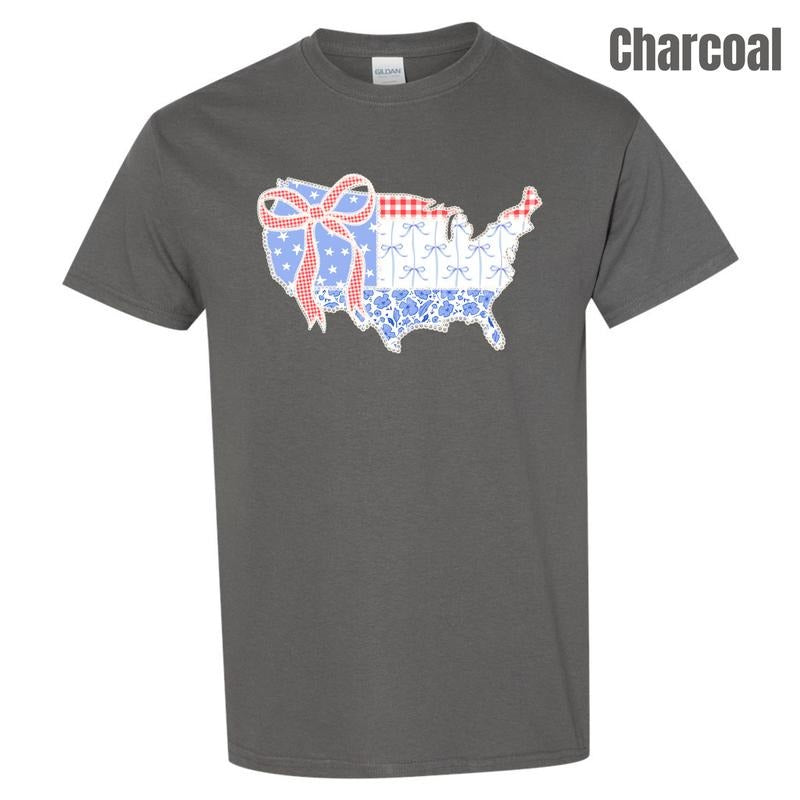 United States Patterns Gildan Short Sleeve T-Shirt 'NLB' Hoodie, Sweatshirt | WearSparks.com