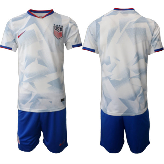 United States Custom White 2026 World Cup Home Soccer Jersey Suit