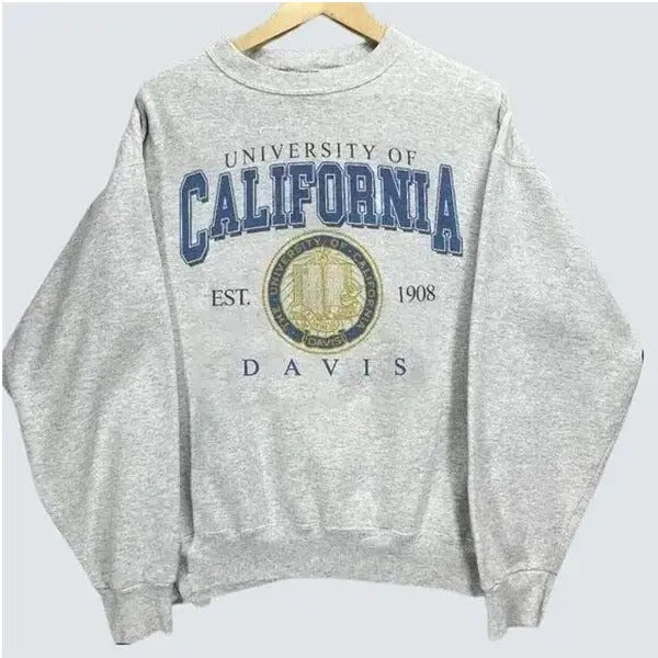 University of California Sweatshirt, UC Davis Shirt, Cal State University Davis Crewneck Gift Fans Hoodie | WearSparks.com