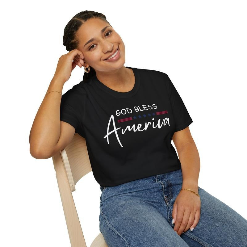 Usa Patriotic T-shirt Usa American Flag T-shirt God Bless America Shirt Independence Day T-shirt Patriotic Shirts For Men...