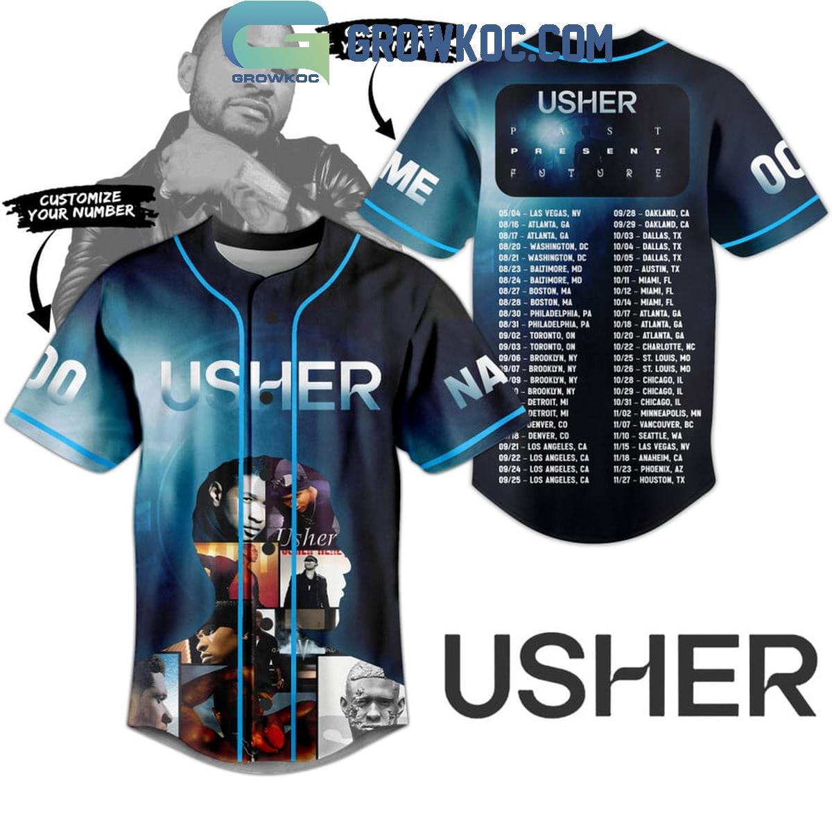 Usher Ready For Tour 2024 With Schedule Personalized Baseball Jersey