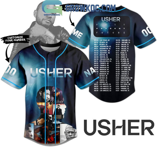 Usher Ready For Tour 2024 With Schedule Personalized Baseball Jersey