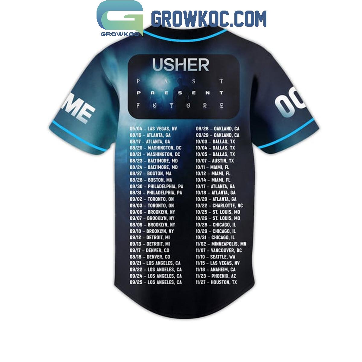 Usher Ready For Tour 2024 With Schedule Personalized Baseball Jersey