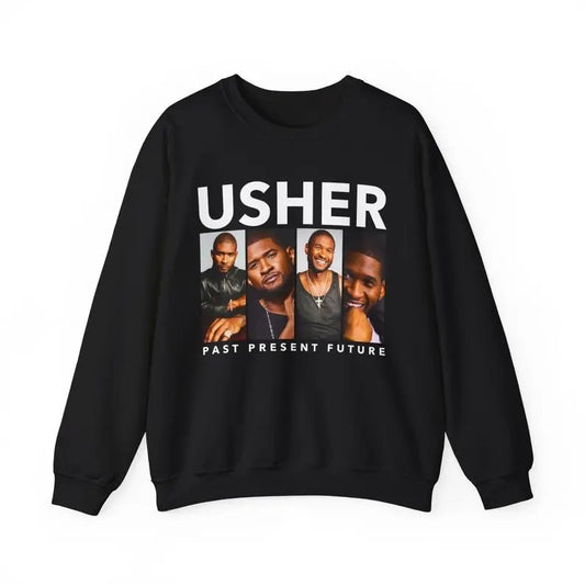 Usher World Tour Sweatshirt Usher Past Present Future World Tour Fan Sweatshirt Merch Usher Concert 2024 T-Shirts, Hoodie