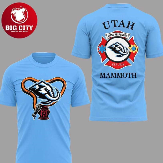 Utah Mammoth x Firefighters 2026 First Responder Night Two Sided Shirt