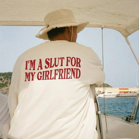VM, Im a Slut for My Girlfriend Tshirt, bf Gift, I Love My Girlfriend Shirt, Valentines Day Shirt, Gift for Boyfriend,...
