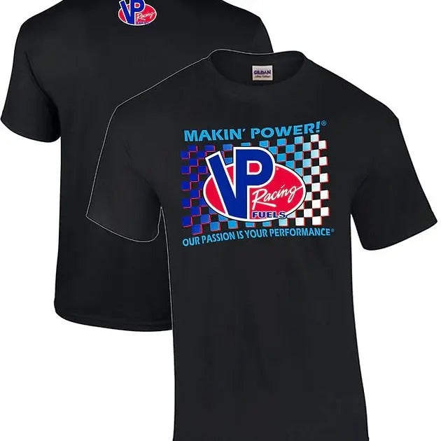 VP Racing Retro Flag T-Shirt - Vintage Hot Rod Muscle Car Graphic Tee  for Car Enthusiasts Men's Cotton Tee - Old School...