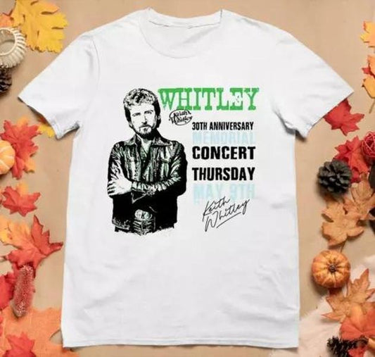 VTG Keith Whitley 30th Anniversary Concert T Shirts All Size S to 5XL Hoodie, Sweatshirt | WearSparks.com