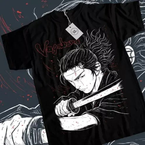 Vagabond T-Shirt Musashi Miyamoto Matahachi Honiden Anime Manga Shirt All Size Hoodie, Sweatshirt | WearSparks.com