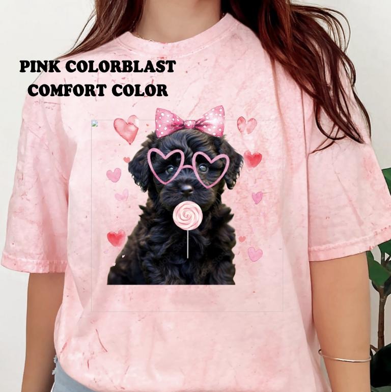 Valentine Black Yorkipoo Shirt ~ Unisex Apparel Relaxed Fit Printed In The USA Clothing Womenswear Casual Comfort Cotton...