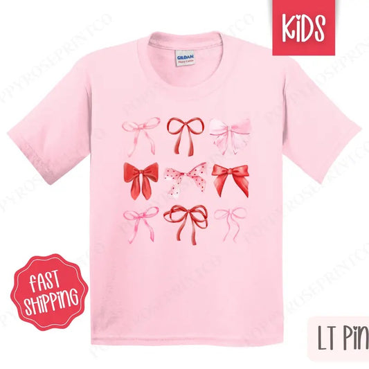 Valentine Bows Shirt Gildan, Valentine's Day Women's Tee, Holiday Women's Tshirt Plus Sizes Hoodie, Sweatshirt