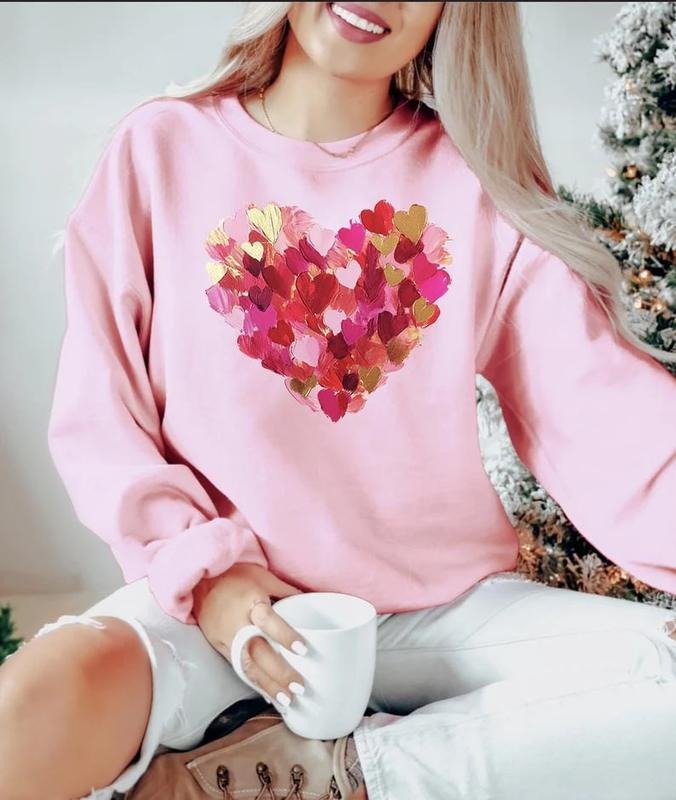Valentine Day Heart Shirt,Brushstroke Heart,Valentines Day Shirt,Valentines Day tee,Valentine Shirt,Coquette...