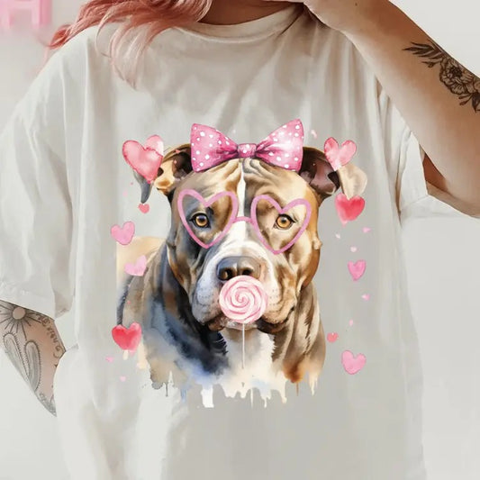 Valentine Great American Bulldog Shirt~ Unisex Apparel Relaxed Fit Printed In The USA Clothing Womenswear Casual Comfort...