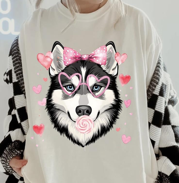 Valentine Husky Shirt ~ Unisex Apparel Relaxed Fit Printed In The USA Clothing Womenswear Casual Comfort Cotton Top...
