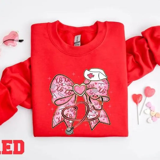Valentine Nurse Sweatshirt, Nurse Valentines Day Shirt, Nurse Valentine Shirt, Valentines Shirt, Nurse Valentine Gift,...