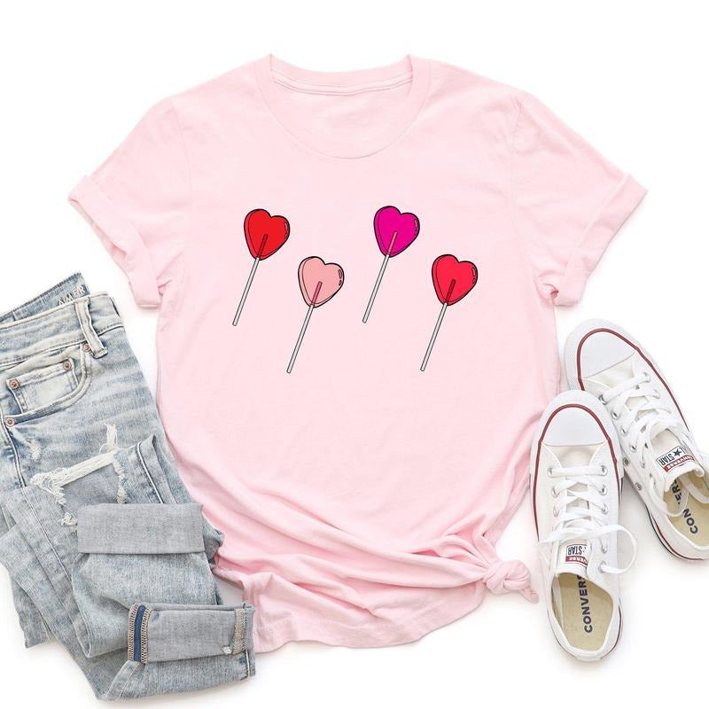 Valentine's Candy, Lollipop, Sweet Heart, Super Soft Tshirt, Valentine's Day Hoodie, Sweatshirt | WearSparks.com