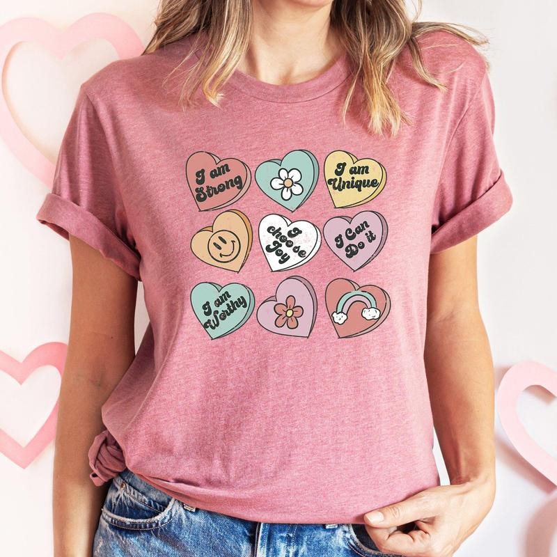 Valentine's Sweet Hearts, Candy, Super Soft Tshirt, Valentine's Day Hoodie, Sweatshirt | WearSparks.com