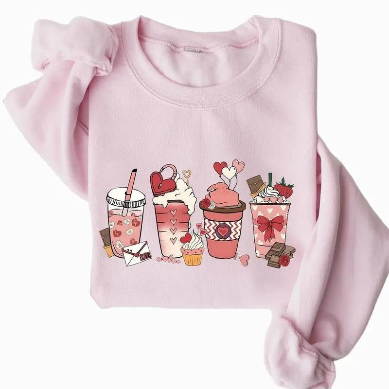 Valentines Coffee Crewneck Sweatshirt, Hoodie, T-shirt | WearSparks.com