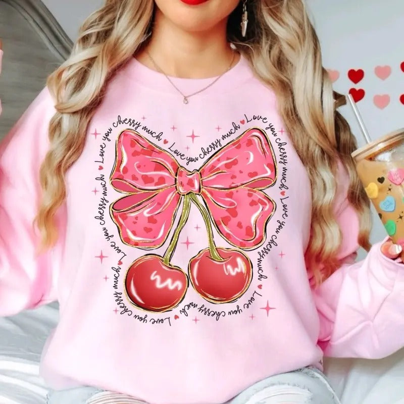 Valentines Day I love you cherry much - Sweatshirt T-Shirts, Hoodie | WearSparks.com