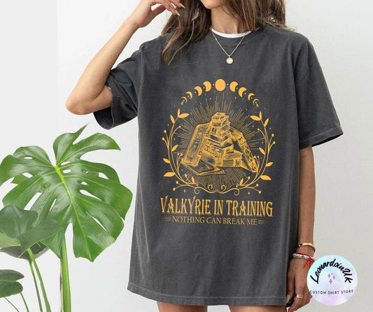 Valkyrie Training T-shirt, Nesta Archeron Acotar, Lady Death SJM Sarah J Maas, Velaris Rhysand Night Court Silver Flame...