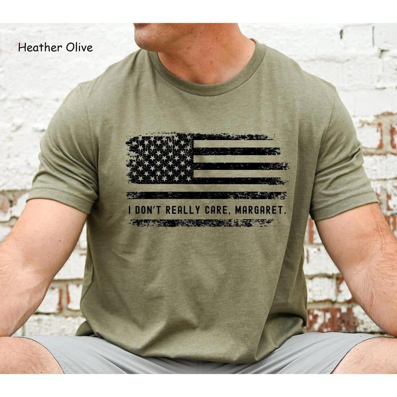 Vance Shirt I Don't Really Care Margaret American Flag USA Shirt Pro Trum Shirt JD Vance Funny Meme Shirt Patriotic Shirt...