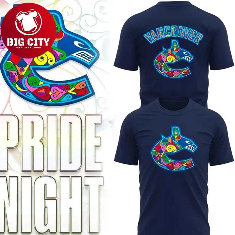 Vancouver Canucks Pride Night 2026 Two Sided Shirt