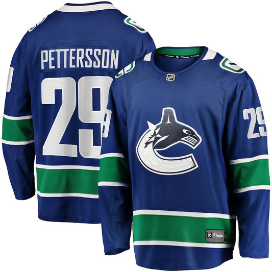 Vancouver Canucks #29 Marcus Pettersson Home Breakaway Jersey - Blue