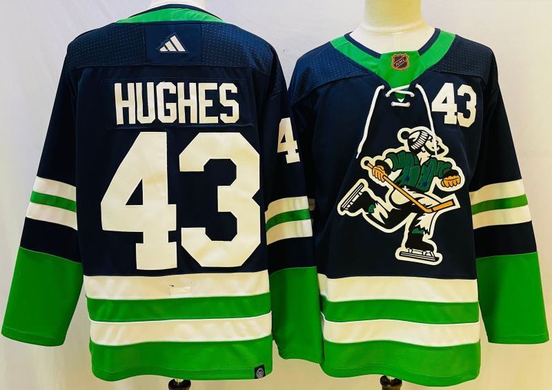Vancouver Canucks #43 Quinn Hughes Style 5