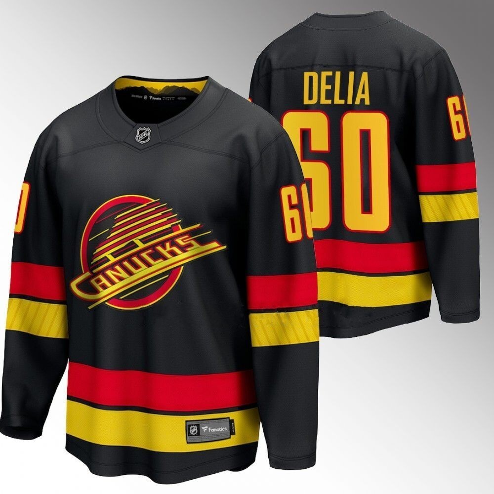 Vancouver Canucks #60 Collin Delia Black 2023-24 Alternate