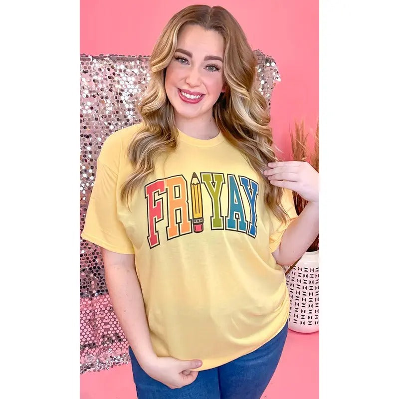 Varsity FRI-Yay Graphic T-Shirt Hoodie, Sweatshirt | WearSparks.com