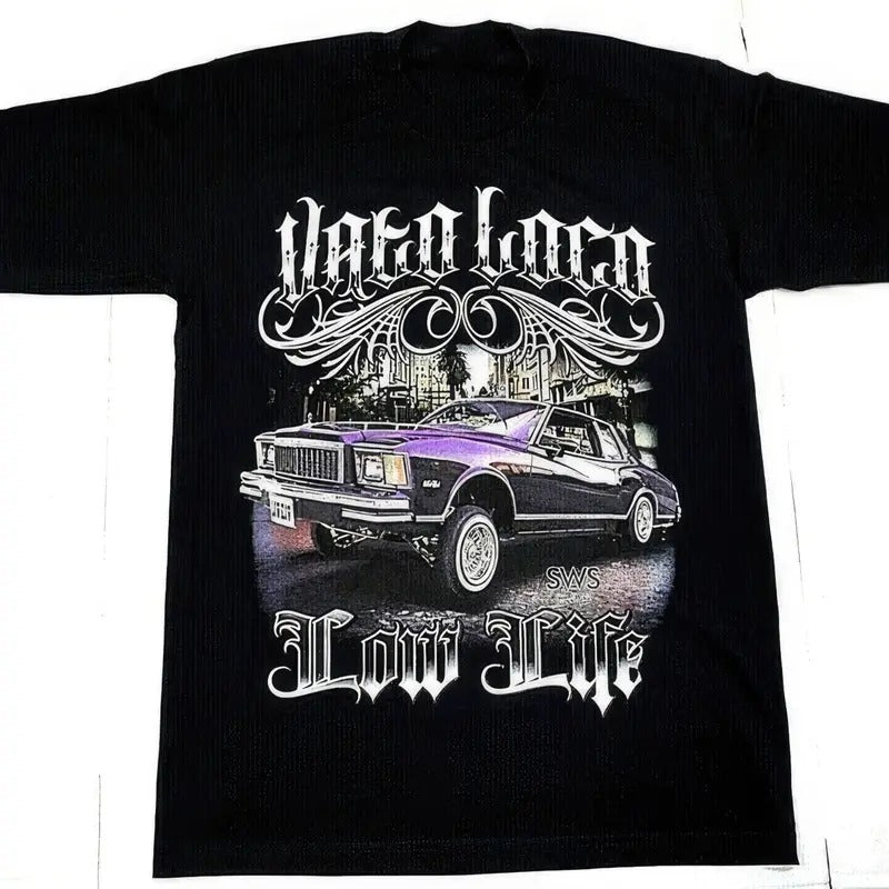 Vato Loco LOWRIDER Low Life T-shirt Black Collection Hoodie, Sweatshirt | WearSparks.com