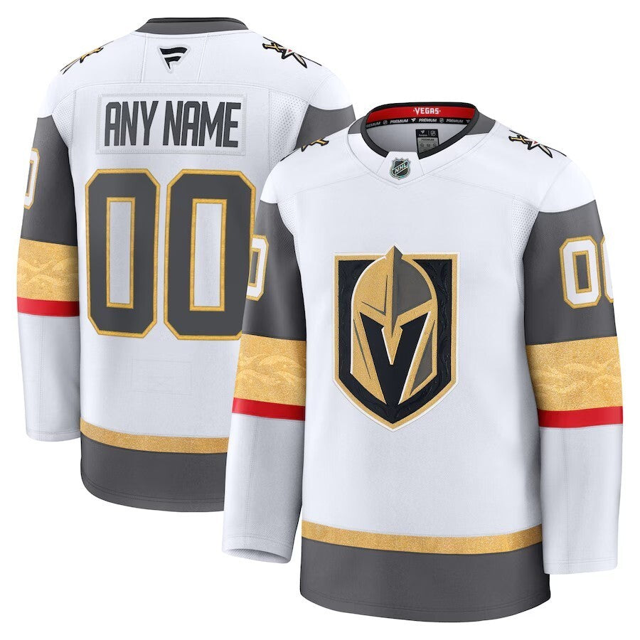 Vegas Golden Knights Fanatics Away Premium Custom Jersey - White