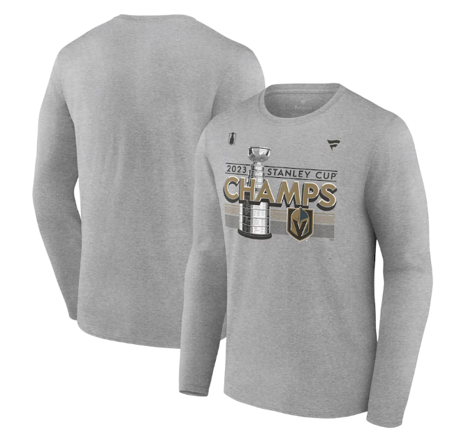 Vegas Golden Knights Heather Gray 2023 Stanley Cup Champions Locker Room Long