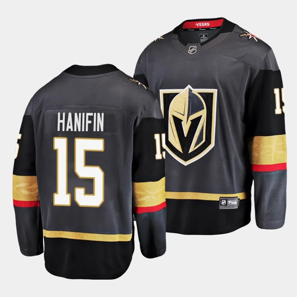 Vegas Golden Knights #15 Noah Hanifin Alternate Black Jersey
