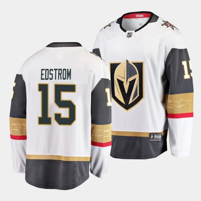 Vegas Golden Knights #15 david edstrom away white 2023 nhl draft