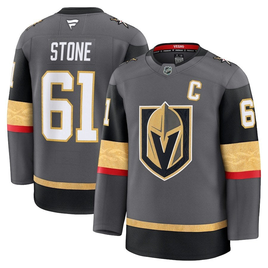 Vegas Golden Knights #61 Mark Stone Alternate Premium Jersey - Gray