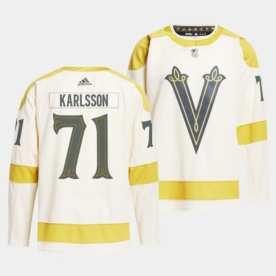 Vegas Golden Knights #71 William Karlsson 2024 NHL Winter Classic Jersey - Cream