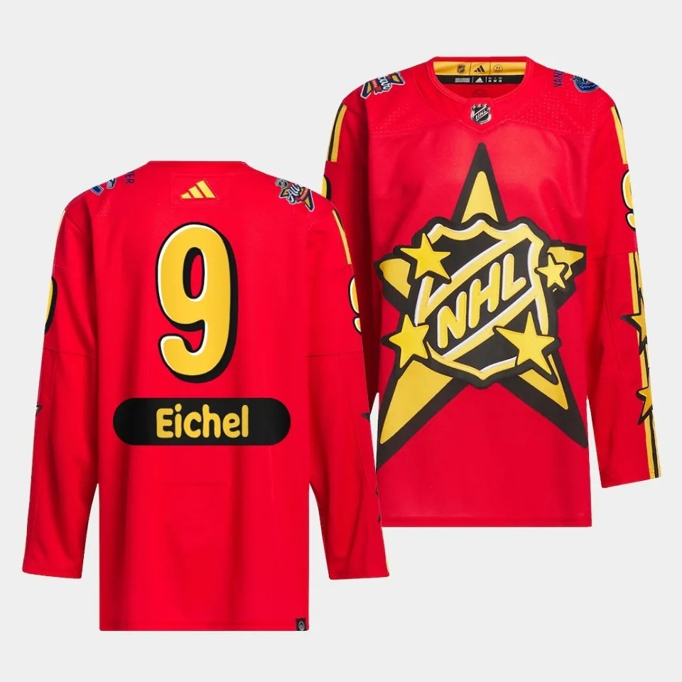 Vegas Golden Knights #9 Jack Eichel 2024 NHL All-Star Game Red