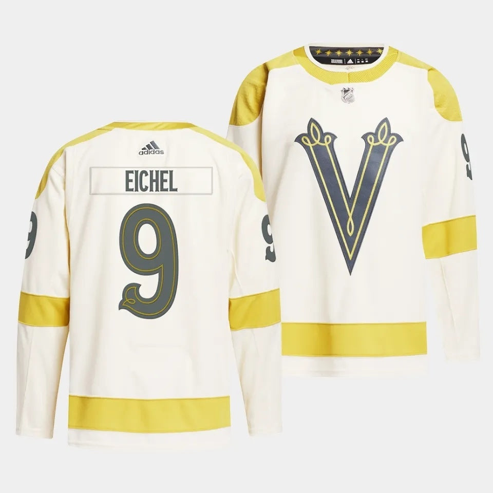 Vegas Golden Knights #9 Jack Eichel 2024 NHL Winter Classic Jersey - Cream