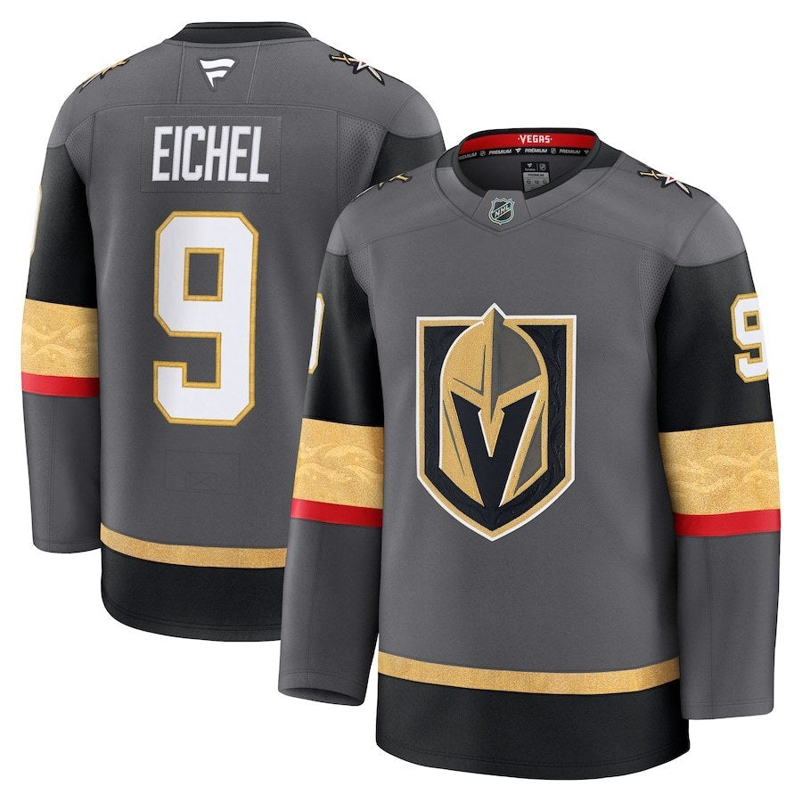 Vegas Golden Knights #9 Jack Eichel Alternate Premium Jersey - Gray