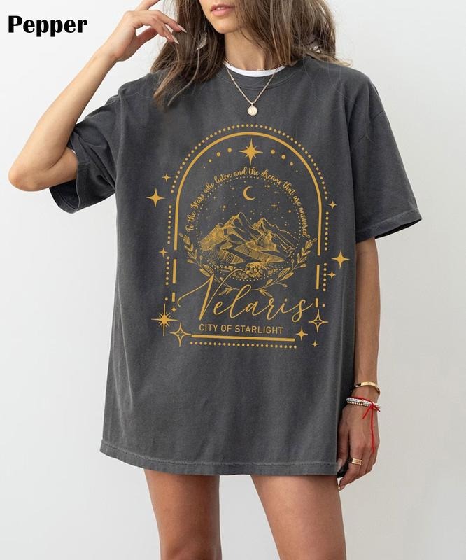Velaris  T-Shirt, Fireheart Terrasen T-Shirt, The Bat Boys Shirt, Velaris ACOTAR Shirt, Velaris City Of Starlight, City...