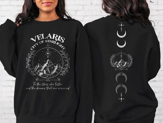 Velaris ACOTAR Sweatshirt, Velaris City Of Starlight Sweater, The Night Court Tee Shirt, SJM Merch, Starlight Acotar...