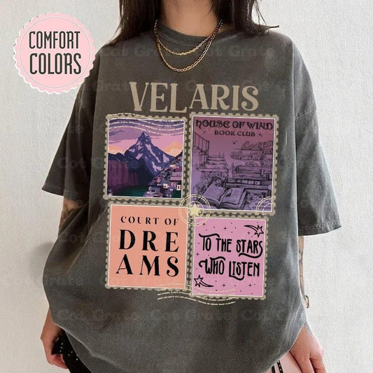 Velaris ACOTAR T-Shirt - City of Starlight Tee - Night Court Tribute - SJM Merch - Court of Dreams Top - Rhysand Inspired