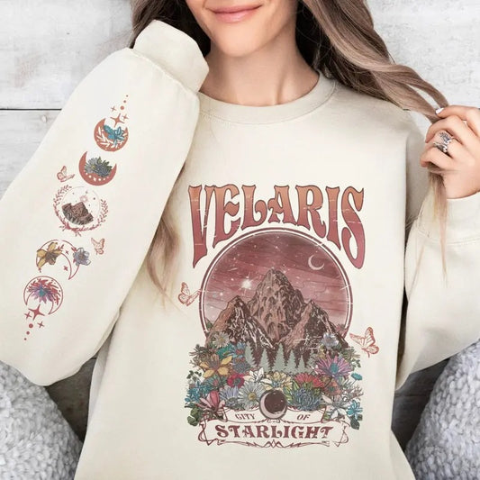 Velaris City Of Starlight Sweatshirt, Acotar Sweatshirt, The Night Court Hoodie, Court of Dreams Hoodie, Book Lover...