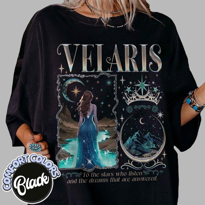 Velaris City of Starlight Acotar T-Shirt, The Night Court Shirt, Court Of Dreams, Rhysand, Cassian, Sarah J Maas,...