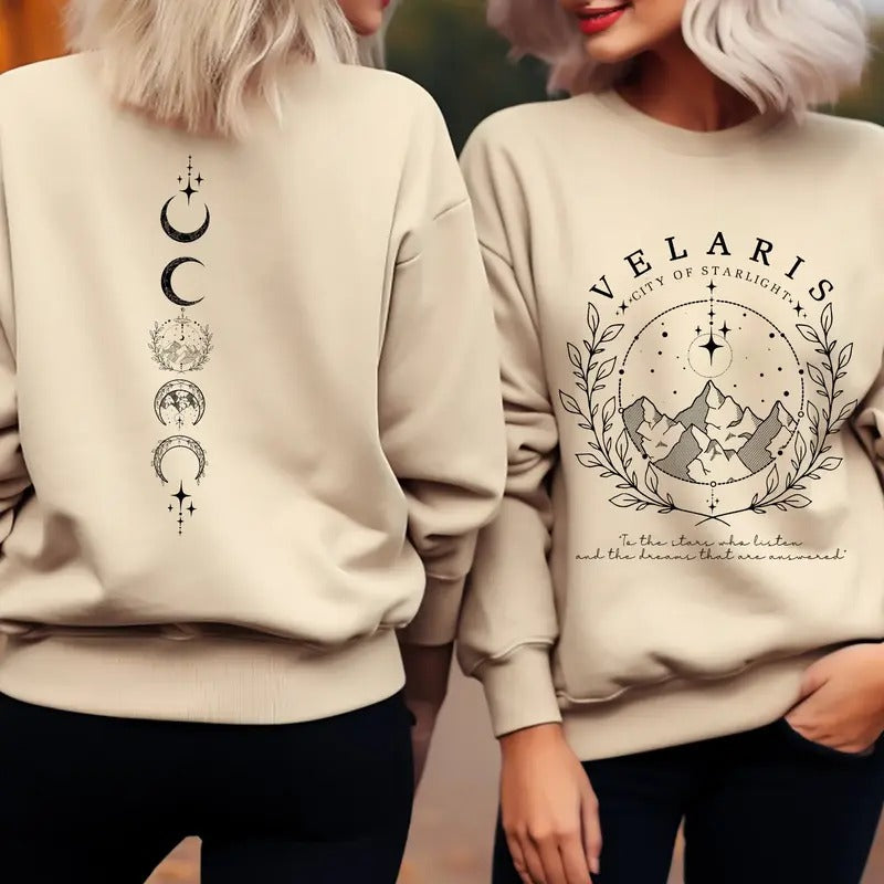Velaris Sweatshirt, Velaris City Of Starlight Sweatshirts, The Night Court Sweatshirt, City of Starlight Sweater, Acotar...
