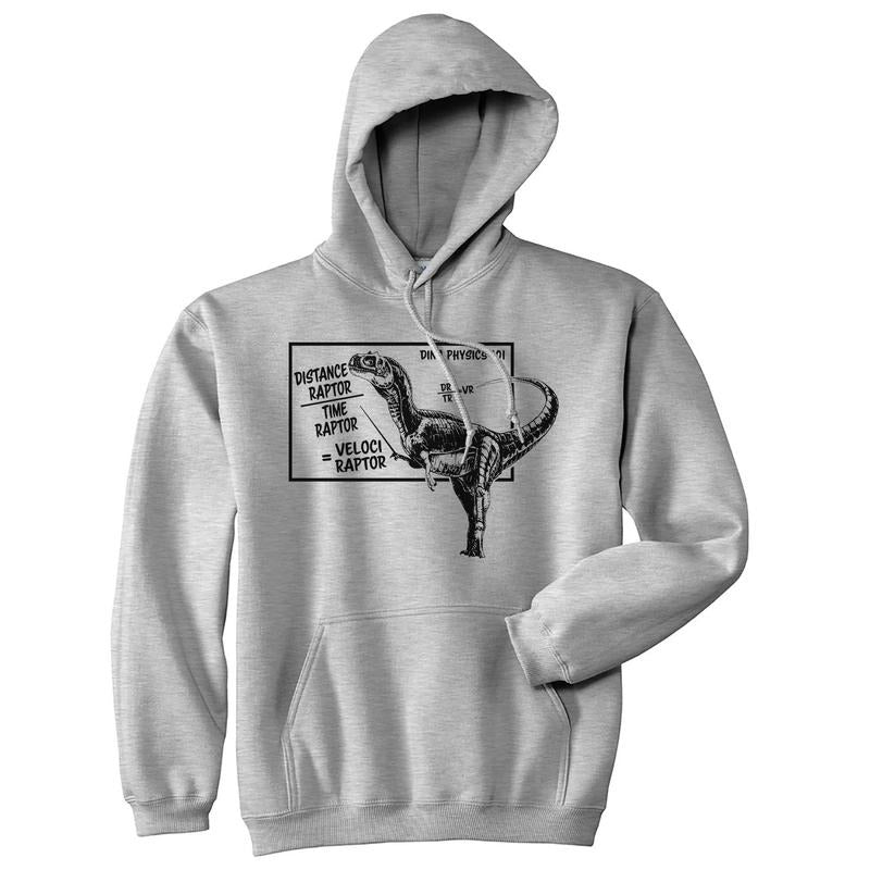 Velociraptor Hoodie Funny Nerdy Dinosaur Science Math Graphic Sweatshirt Funny Hoodies Science Hoodie Funny Dinosaur...